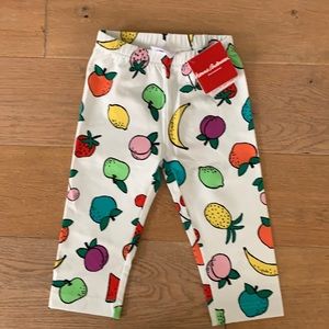 NWT Hanna Andersson Cropped Rainbow Fruit Leggings Size 5